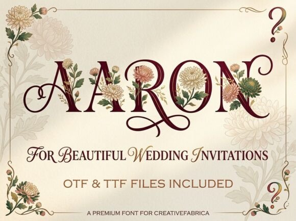 Aaron: A Premium Display Font for Bold, Memorable Design
