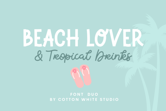Beach Lover Tropical Drinks Duo: A Refreshing Design Asset
