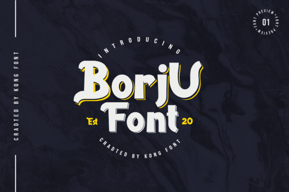 Borju: The Playful Display Font for Modern Creators