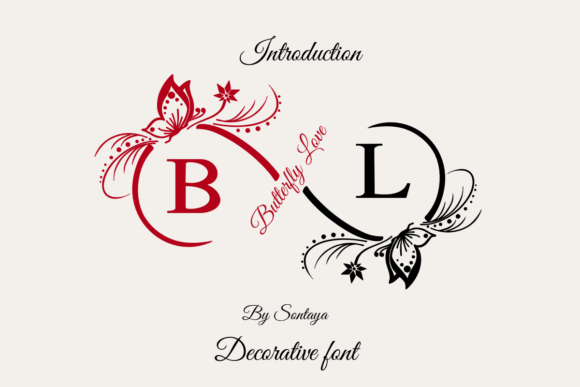 Butterfly Love: Crafting Visual Warmth with a Decorative Font