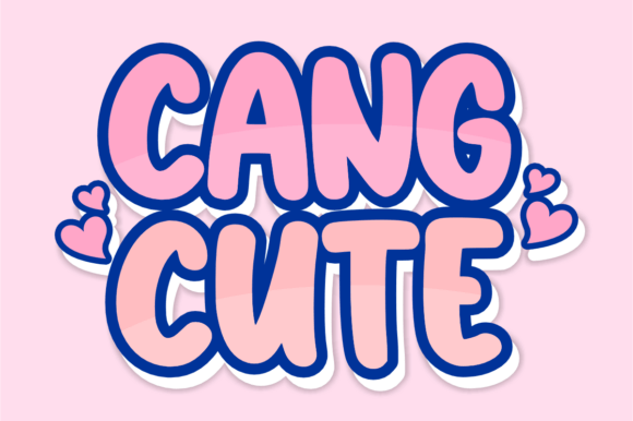 Cang Cute: The Stacked Font for Playful Branding