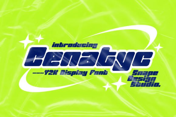 Cenatyc: Your Y2K Revival in a Futuristic Display Font