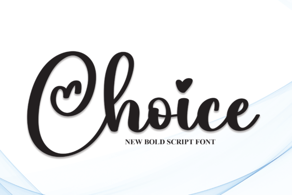 Choice: The Font That Weaves Hearts into Your Design