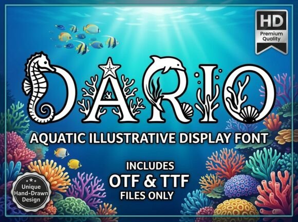 Dario: A Typeface That Captures the Soul of the Ocean