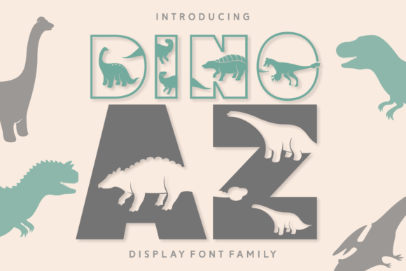 Dino Az: A Playful Typeface for Creative Projects