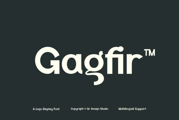 Gagfir: A Bold Typeface for Brands That Demand Attention