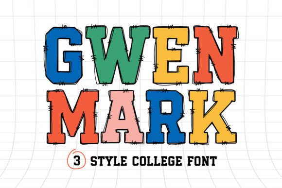 Gwen Mark: The Varsity Grunge Font for Bold Creators
