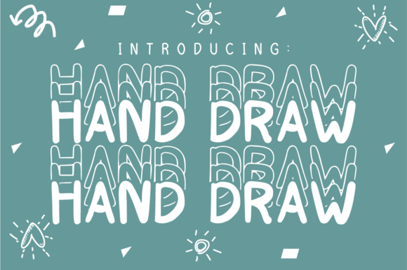 Hand Draw: The Stacked Typeface with Groovy, Rhythmic Energy