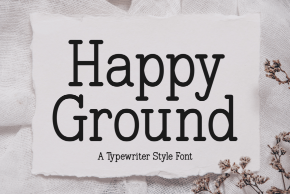 Happy Ground: The Vintage Typewriter Font with a Gentle Soul