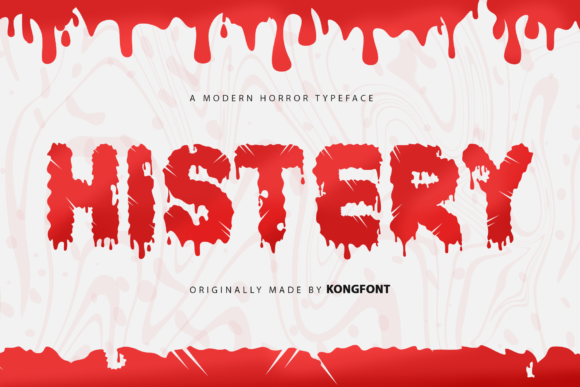 Histery Font: A Modern, Scary Script for Bold Creative Projects