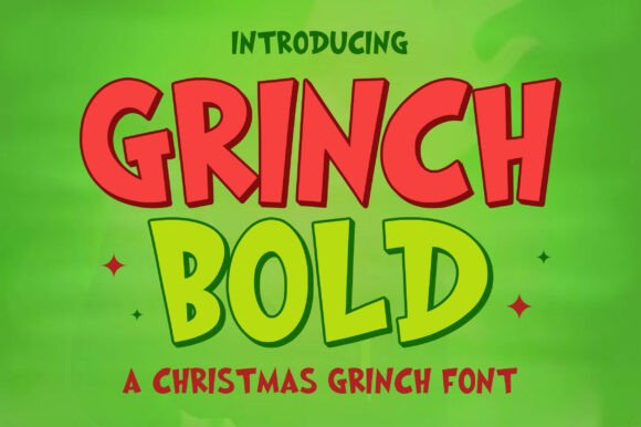 Inject Mischief into Your Designs with Grinch Bold