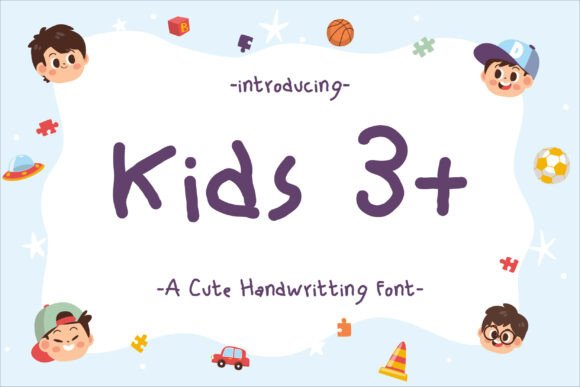Kids 3+: A Versatile Font for Playful, Engaging Designs