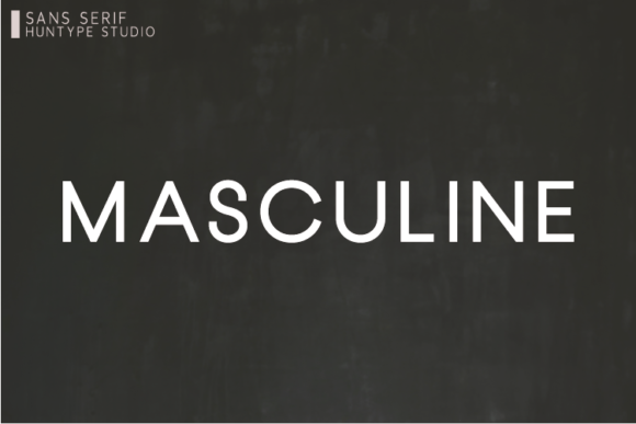Masculine: The Bold Sans Serif for Modern Branding