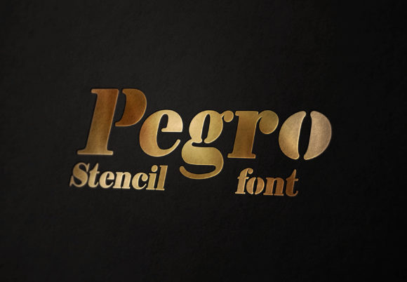 Pegro Stencil: A Bold Serif for Modern Branding