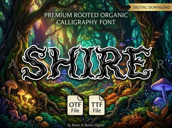 Shire: A Decorative Font for Unforgettable Designs