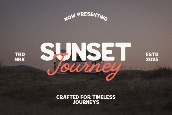 Sunset Journey Duo: The Font Pair for Timeless Branding