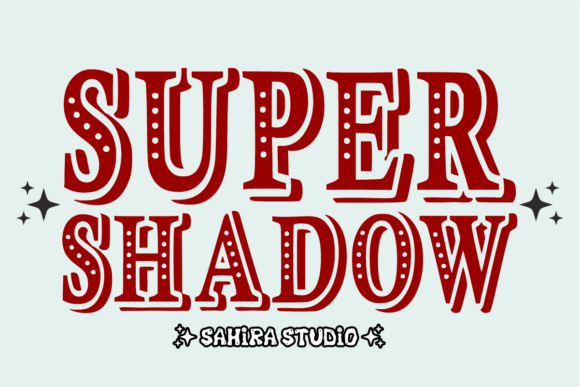 Super Shadow: A Playful Retro Typeface for Creative Projects