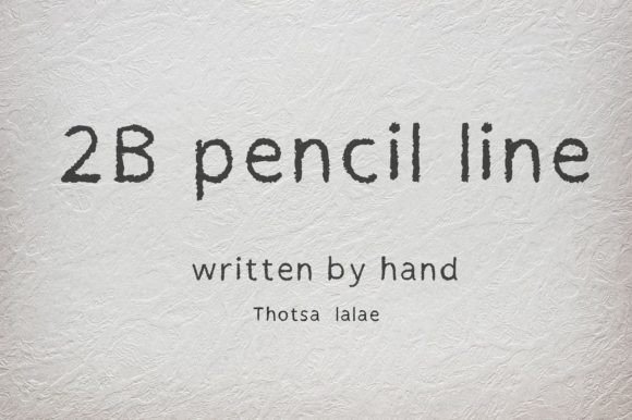 The Authentic Mark: Mastering the 2B Pencil Line Font