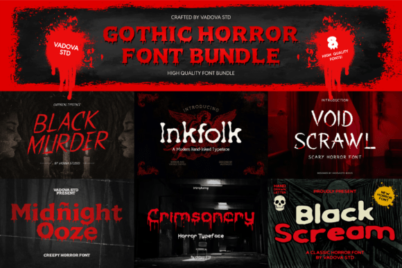 Unleash Terror: The Gothic Horror Font Bundle